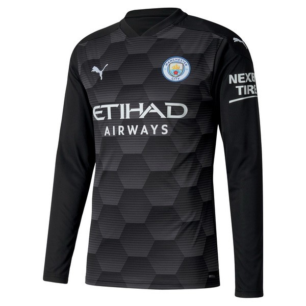 Tailandia Camiseta Manchester City Primera ML Portero 2020-2021 Negro